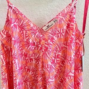 Vineyard Vines Pink and Orange Maxi Dress